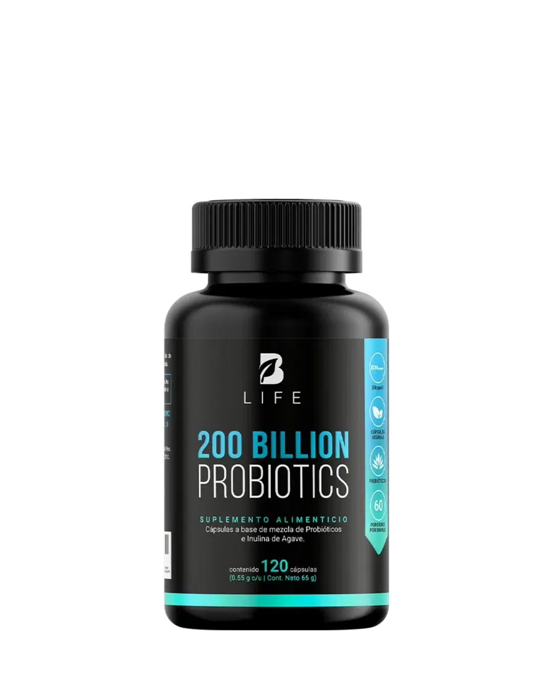 200 billones de probióticos | con Inulina de Agave  |  60 cápsulas  |  B Life - agewl