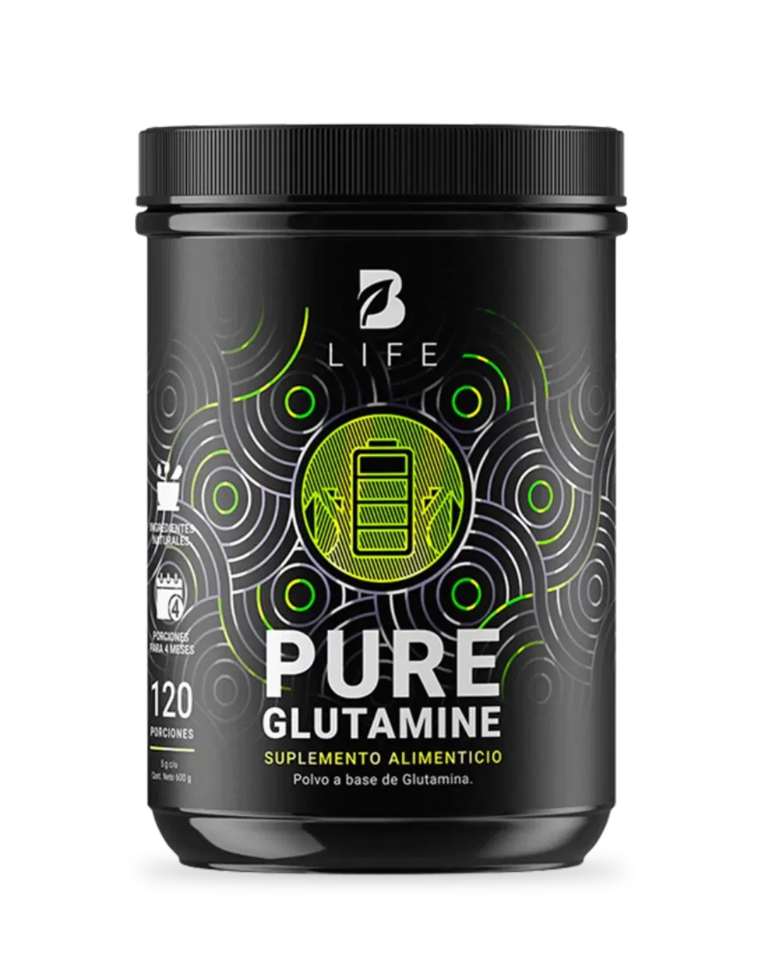 Glutamina Micronizada Pura  |  120 Porciones  |  B Life - agewl