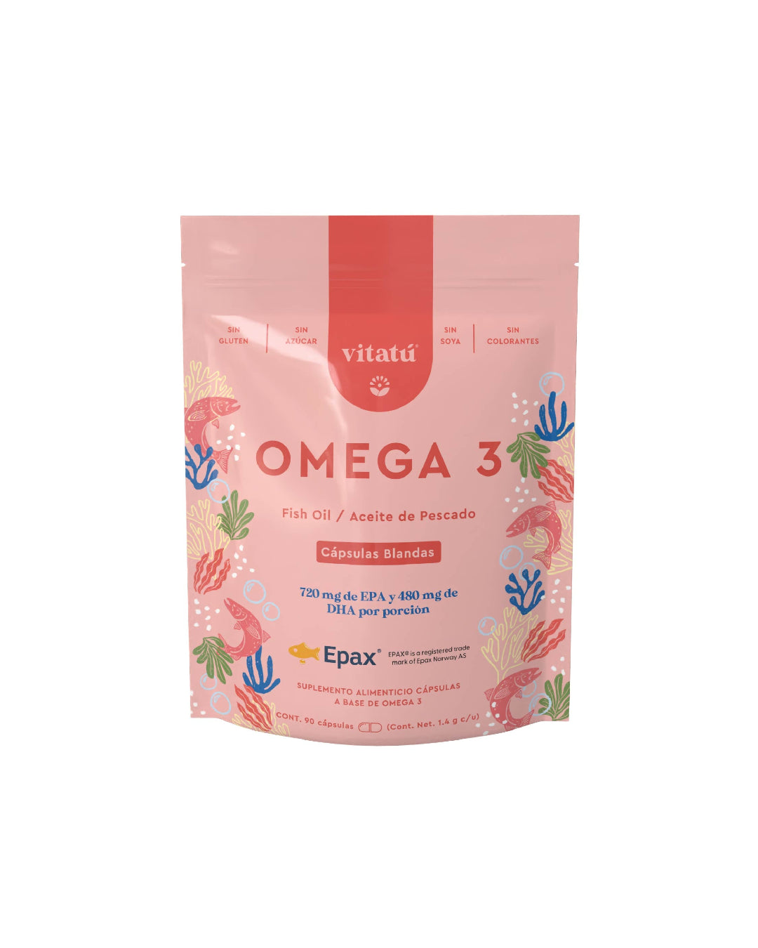 Omega 3 Aceite de pescado  |  90 cápsulas  |  Vitatú - agewl