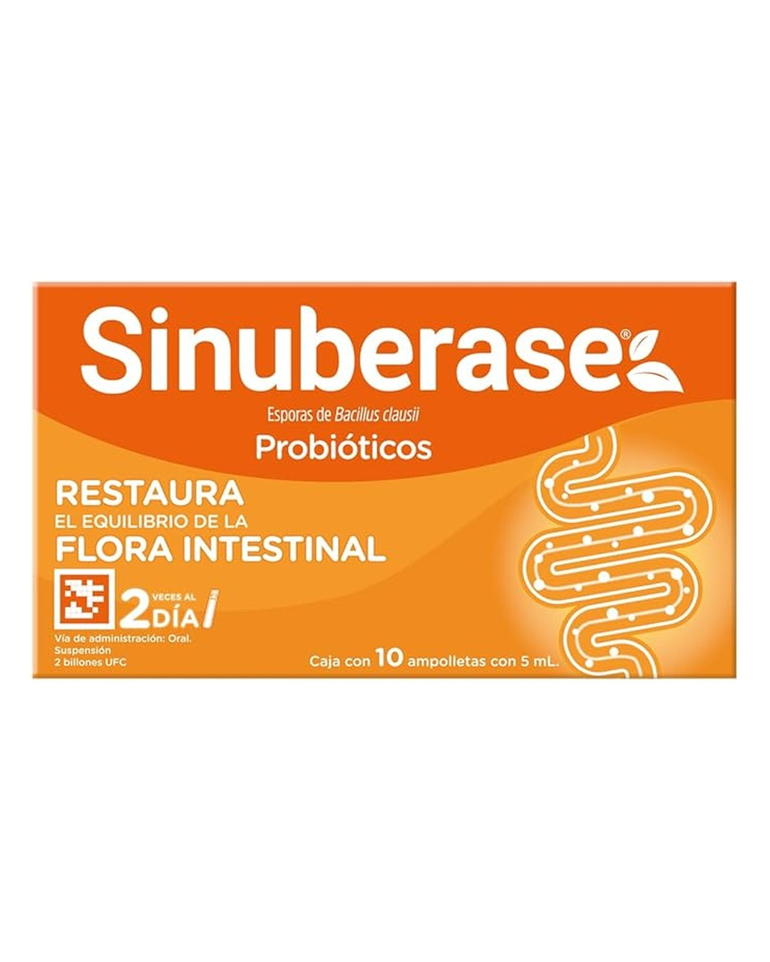 Sinuberase Ampolletas Restauración Flora intestinal 2 Billones UFC | 10 ampolletas